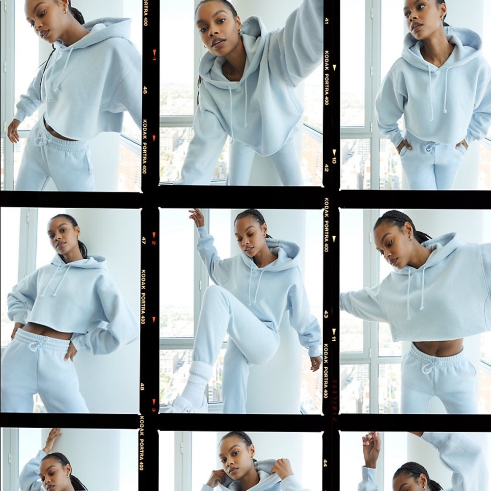WORN ONCE Tna | Boyfriend Crop Hoodie GD Shd Mauve - Picture 9 of 16